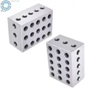 1 Matched Pair Ultra Precision 2-3-4 234 Blocks 23 Holes .0002" Machinist