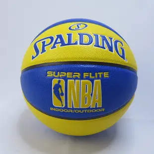 SPALDING NBA SUPER FLITE系列 合成皮 七號籃球 SPA76350 藍X黃【iSport商城】