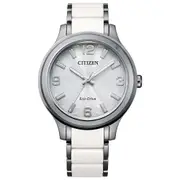 Citizen Ladies Eco-Drive Analog Silver Dial Watch (FE7071-84A)