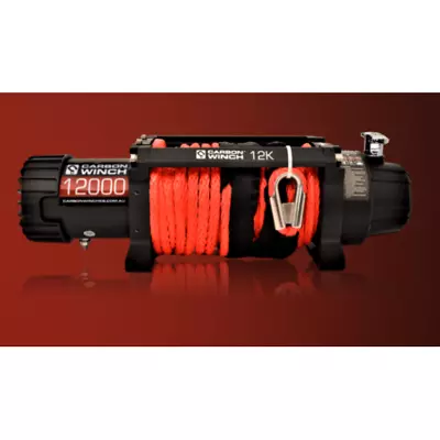 Carbon Winch 12K 12000lb Electric Winch with Synthetic Rope for Strong and Sa...