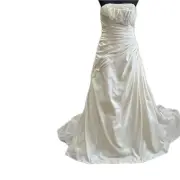 ALBERT ANGELO WOMENS SIZE”10”STUNNING*ICED GOLD*WEDDING DRESS~BNWT***