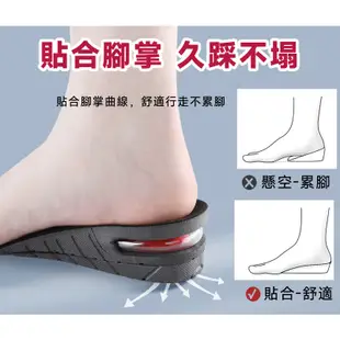 現貨 AIR-UP 兩層 隱形 氣墊 內增高 鞋墊 雙層 氣囊 增高鞋墊 增高墊 (1雙入)