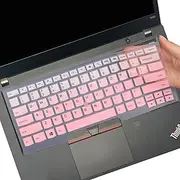 Keyboard Cover Skin Design for Lenovo Thinkpad X1 Carbon 14" 2016/2017/2018, ThinkPad X1 Yoga 2017 Gen, New S2, ThinkPad A475 L460 L470, T460 T460p T460s T470 T470p T470s 14" -Gradual Pink