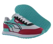 Puma Future Rider Twofold Girls Shoes Size 6, Color: White/Teal/Red