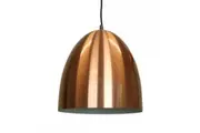 Porta Industrial Dome Metal Pendant Light Lamp Shiny Finish - Copper.