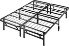Bed Base Double Frame Foldable Premium Metal Heavy Duty Steel