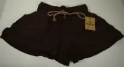 Magellan Outdoors Misses Gauze Cuffed Shorts Brown Small (S) New with tags
