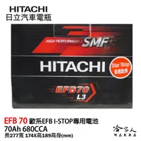 在飛比找松果購物優惠-HITACHI 日立 EFB 70 ah 怠速啟停 VOLV