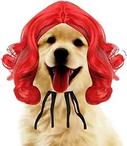 Pet Wigs for Dogs - Adjustable Design Funny Cosplay Pet Headdress,Easy to Wear Head Headdress for Costume Cosplay
