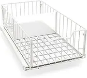 Simple Houseware Pull Out Cabinet Sliding Basket, White