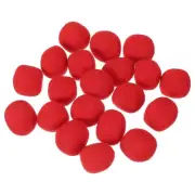 20 Pcs Wool Felt Balls Beads, 1.2 Inch Handmade Felt Pom Poms, Red