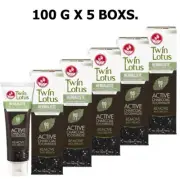 Twin Lotus Herbaliste Active Charcoal Toothpaste Thai Herbal Bad Breath Fresh100