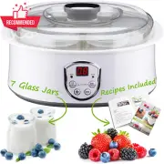 Electric Yogurt Maker Machine, 1.5L, 7 Glass Jars, Natto/Rice Wine Function, 715