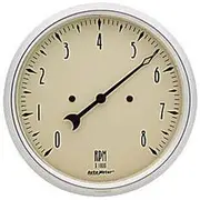 Autometer Antique Beige Tachometer In- Dash - 8,000 RPM, 5 Inch, AU1899