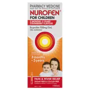 Nurofen for Children 3 Months - 5 Years Pain & Fever Relief Strawberry 100ml