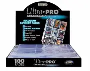Ultra Pro PLATINUM SERIES 9 Pocket Pages for Standard Trading Cards Bundle of 10