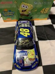 2003 Jimmie Johnson Autographed #48 Sponge Bob Action 1/24