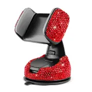 Nevenka Car Phone Mount Cell Phone Holder for Dashboard Windshield and Air Vent-Red