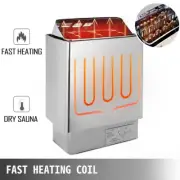 6KW Stainless Steel Sauna Stove Heater Steaming Kit Room Bathroom SPA Equipment