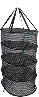 Hanging Drying Mesh with Zipper U Shaped Breathable Drying Rack for Meats Clothes, Durable Hanging Mesh Net for Patio Garden Greenhouse