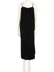 Black Strappy Midi Dress
