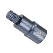 Torx Bit Socket T55 Bit 1/2" Drive 2" L Star S2 Alloy Steel Cr-V Socket Blue