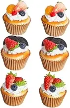 KOCKSHION 6Pcs Realistic Decorative Cake Model Fake Dessert Display Prop for Home Bakery Wedding and Shop Window Decor PU Material Vivid Colors Attractive Design