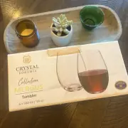 Crystal Bohemia Mergus Collection Set of 6 X 560 ml 19oz Wine Tumbler Glasses