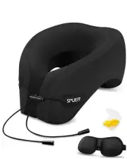SPUER Travel Pillow for Airplanes Adjustable Neck Pillow for Long Flights Mem...