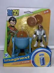 Imaginext Teen Titans Go Meat Party Cyborg Figure Pack Grill Launcher NIB Z104