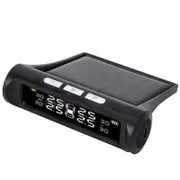 Wireless Solar TPMS LCD Car Tire Pressure Monitoring System + 4 External Sensors