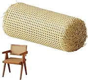 Cane Webbing 1 Roll 39x14in Woven Rattan Roll Vintage Breathable Rattan Fabric Heavy Duty Foldable Cuttable DIY Caning Supplies for Canework