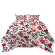 Red Hibiscus Drawings Coverlet