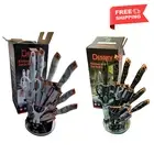 9 IN 1 Stainless Steel Knife Cleaver Scissor Peeler Cutting Storage Holder
