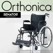 Orthonica Folding Wheelchair Manual Mobility Aid - Senator