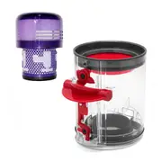 Dust Bin for V10 Slim V12 Digital Slim Vacuum Cleaner Canister, Replacement Dust Bucket Collector with Hepa Filter