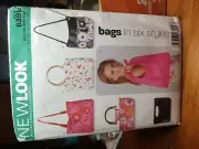 New Look Sewing Pattern 6391 Purse, Bag, Tote, Purse, Satchel 6 Styles Uncut FF