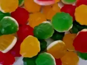 Assorted Fruit Flavored Chewy Soft Gummi Gummy CLOUD SHAPED Candy- 1/2 POUND