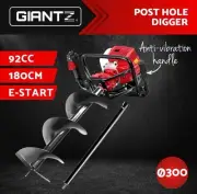 Giantz Post Hole Diggers 92CC Petrol Digger Extension Auger Bits