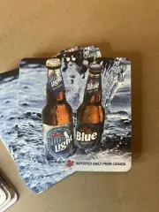 Labatt Blue Light Beer Canada 4” Coasters Advertising Bar Man Cave LOT OF 12 new