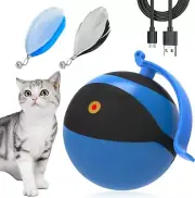 Cat Toy Automatic Moving Ball Bundle Feather Kitten Interactive Toys in Pack