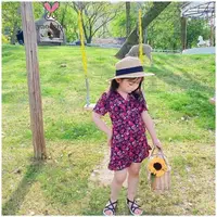 在飛比找蝦皮商城優惠-【YAOEENH】90-130CM 韓版夏季女童洋裝 中兒童