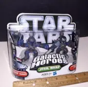 Star Wars Galactic Heroes Pre Vizsla & Mandalorian Warrior Hasbro 2010 - Hasbro