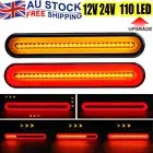 Halo Neon 110 LED Tail Lights Sequential Turn Signal Stop Truck Trailer Ute ATV