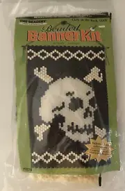 The Beadery Beaded Banner Kit #5279 “Glow In The Dark Skull” 10” X 14.75”