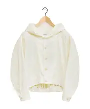 Lemaire Lightweight Hooded Button-Up Jacket FR36 lemon glaze