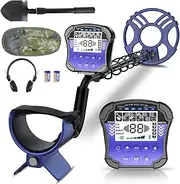 Metal Detector Kit Professional Metal Detector for Adults Waterproof Professional Gold Detector with High Accuracy, LCD Display, 5 Modes, Advanced DSP Chip