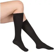 EvoNation Women's Solid Microfiber 15-20 mmHg Compression Socks