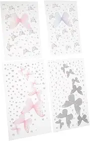 SOESFOUFU 4 Sheets Self Adhesive Face Gems Dazzling Rhinestones for Festival Makeup Concerts Halloween Versatile Decorative Stickers for Eyes Nails DIY Manicure Charms Included