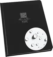 Rite in the Rain Weatherproof Hard Bound Cover Sketchbook Notebook, 6.25" x 8.5", Black Cover, Blank Page Pattern (No. 730F-LG)